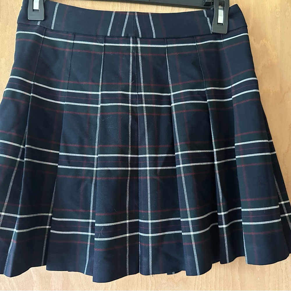 Sunday Best Navy Plaid Circle Skirt